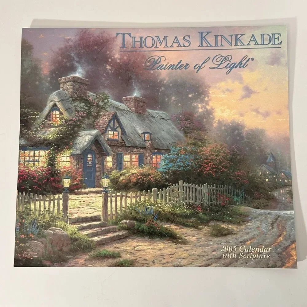 Thomas Kinkade Painter of Light Calendar with Scripture 2005 Wall Calendar